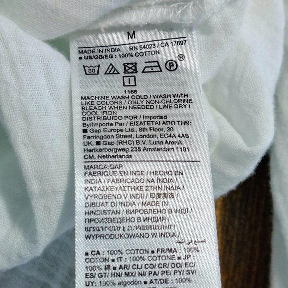 GAP Womens The‎ Big Shirt White Gauze Long Sleeve Button Down Top Medium M - Picture 7 of 13